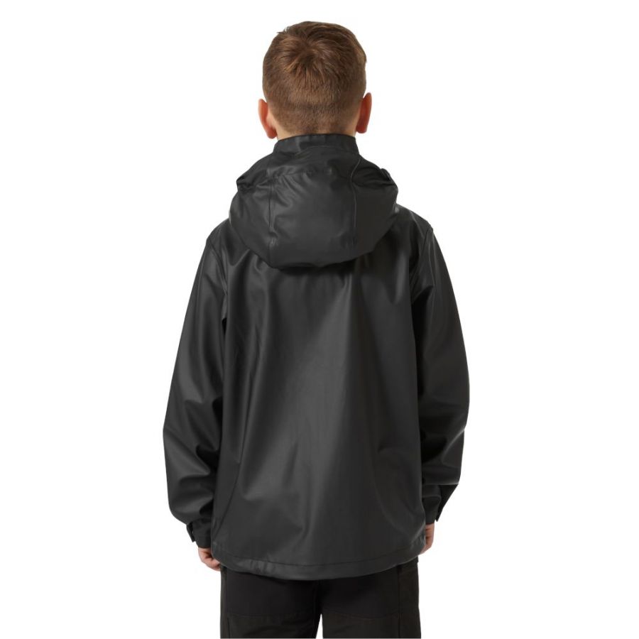 Helly Hansen Moss, bunda do dažďa, junior, čierna