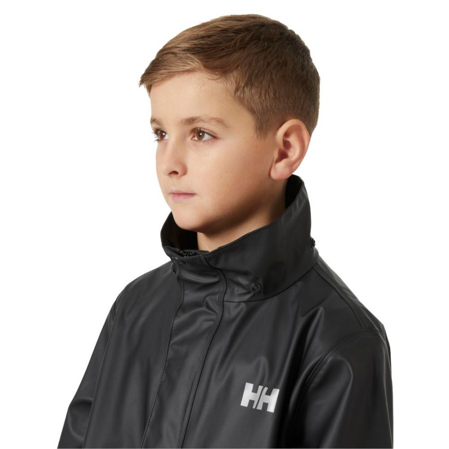 Helly Hansen Moss, bunda do dažďa, junior, čierna