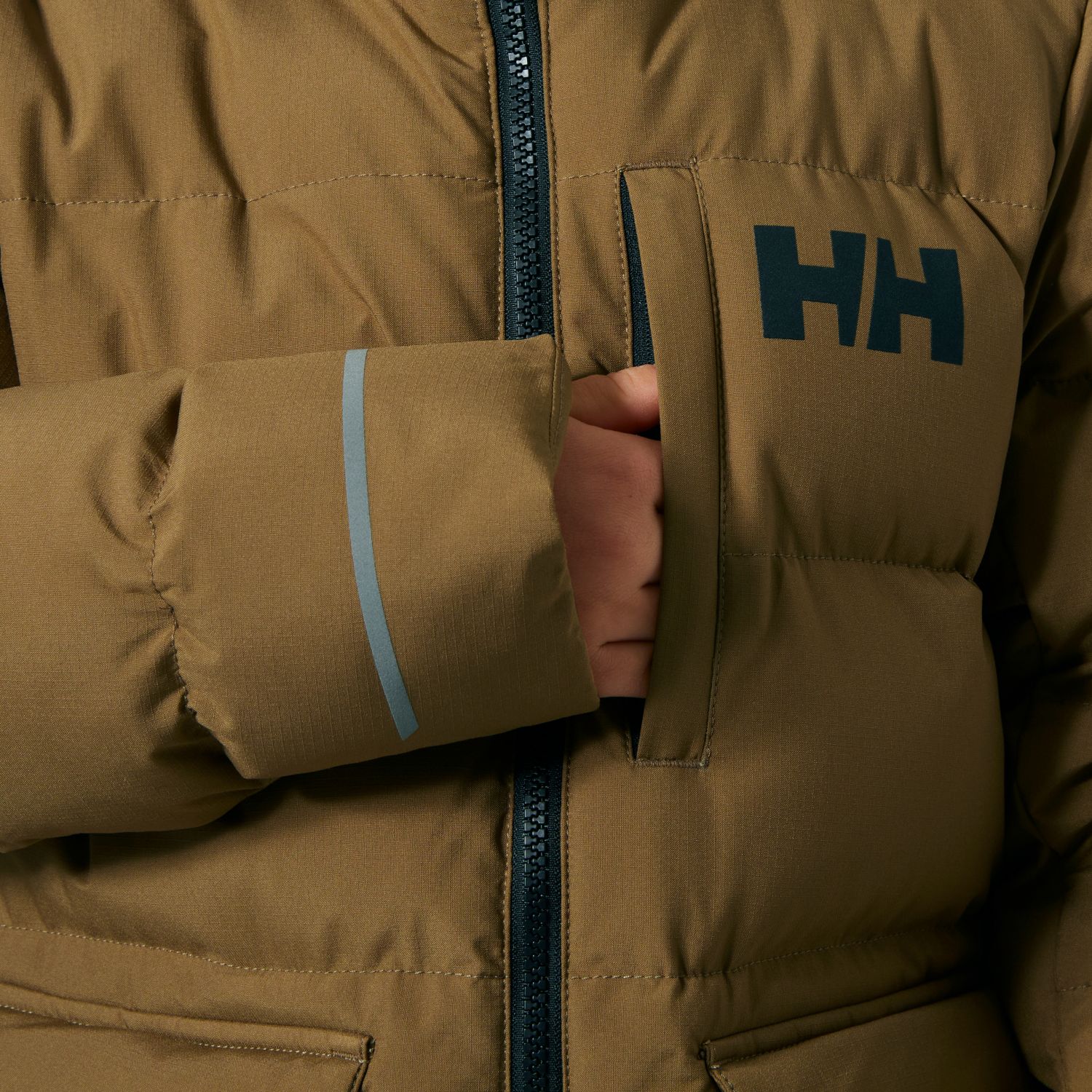 Helly Hansen Nord Puffy, parka, junior, verde