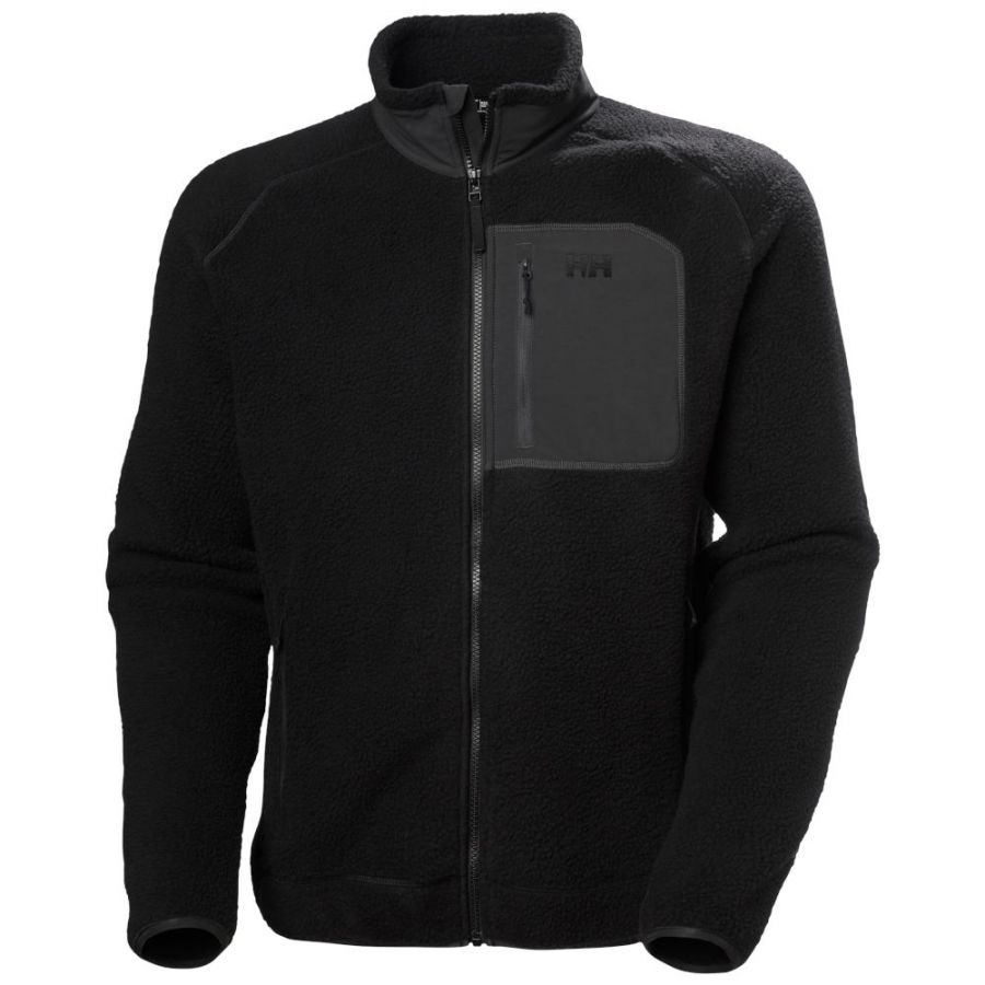 Helly Hansen Panorama Pile Block, fleecová bunda, pánska, čierna