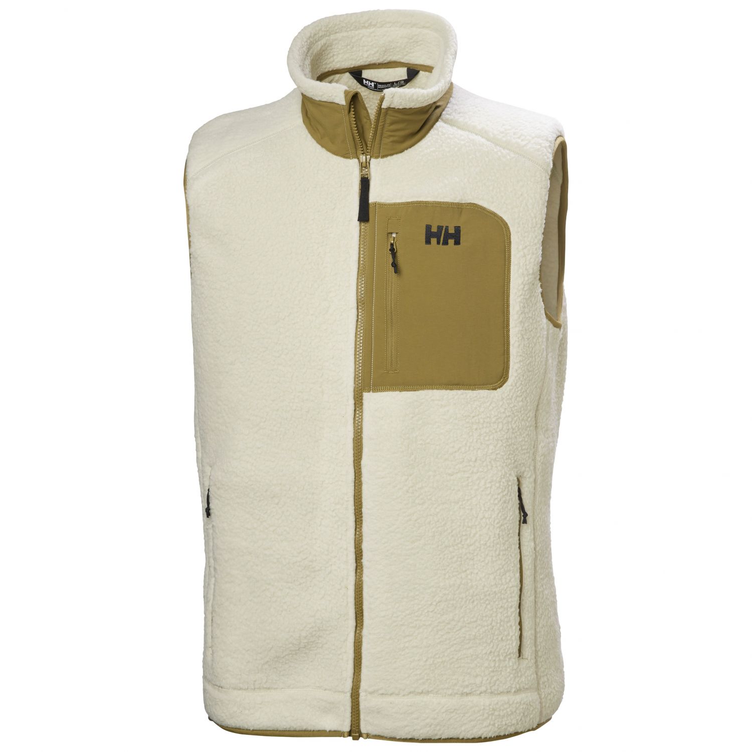 Helly Hansen Panorama Pile Block, fleecová vesta, pánska, béžová