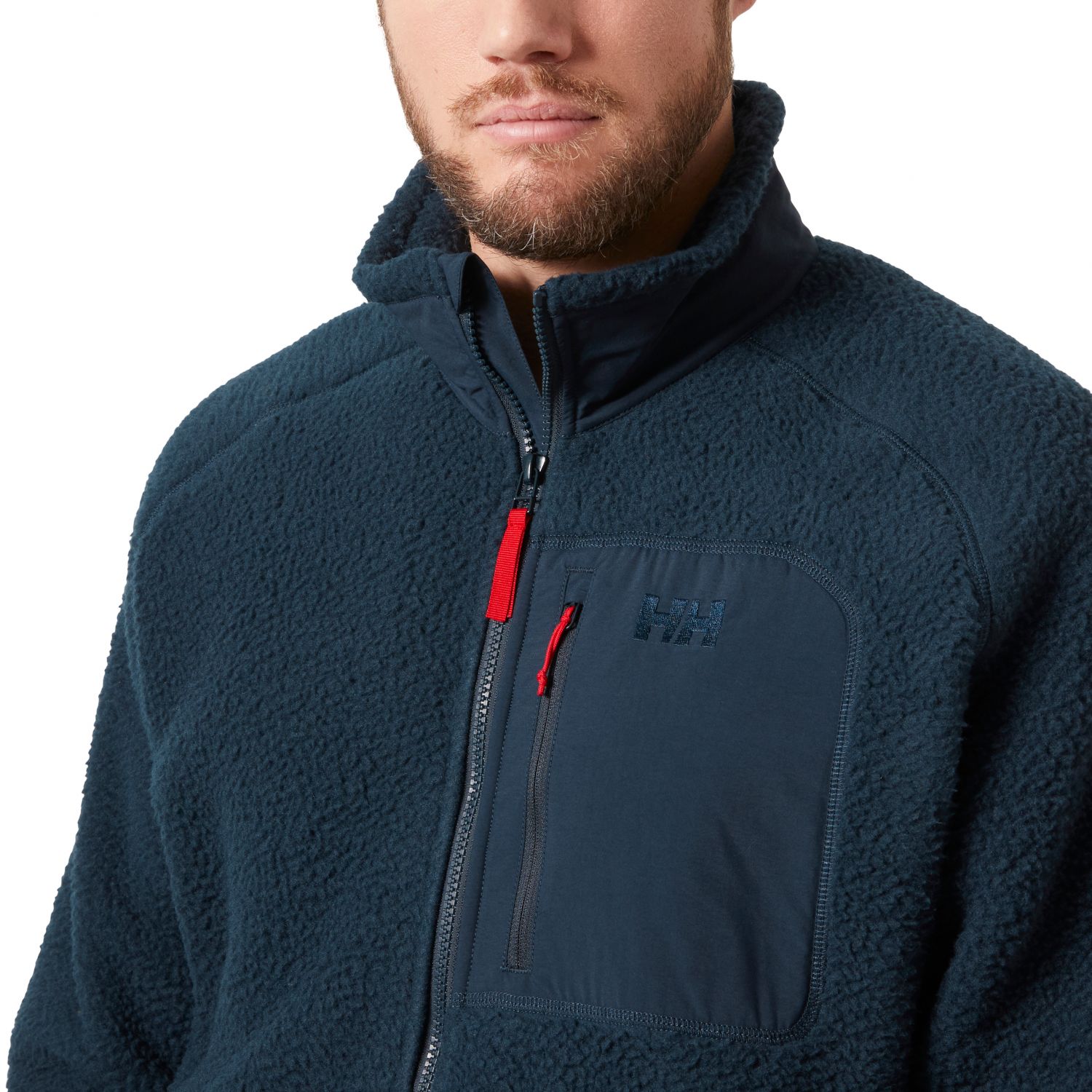 Helly Hansen Panorama Pile Block, jaqueta de fleece, masculino, azul