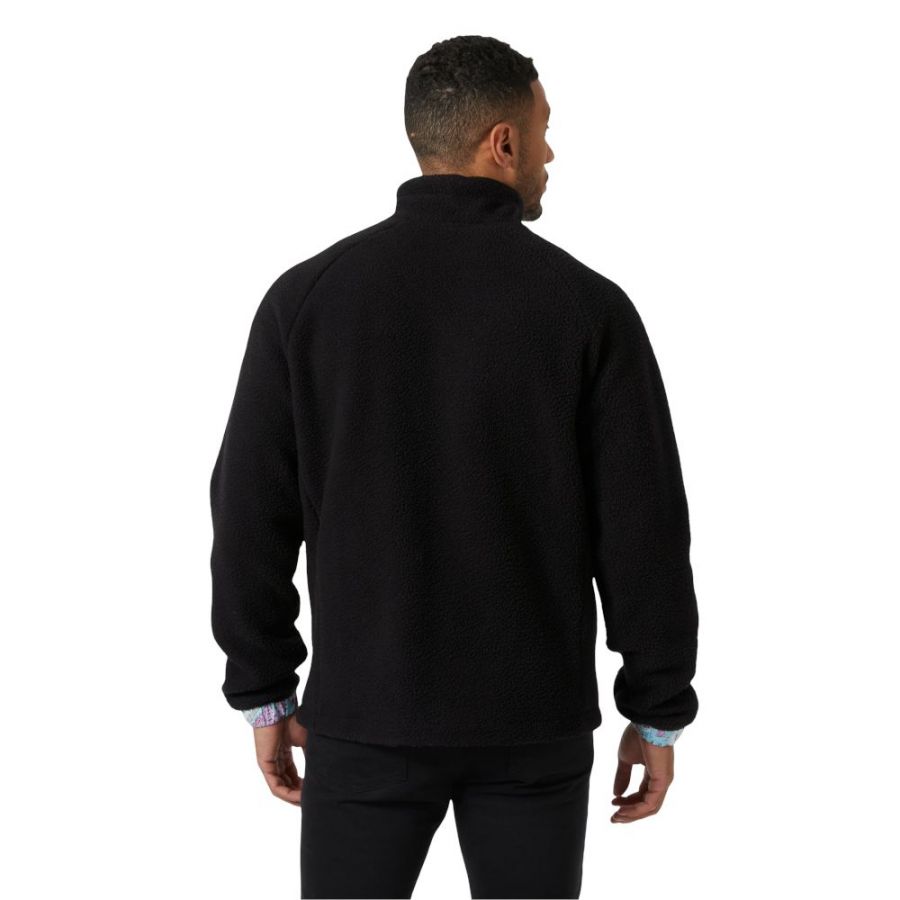 Helly Hansen Panorama Pile Snap, fleecová bunda, pánska, čierna