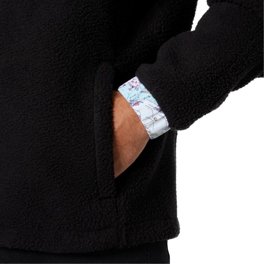 Helly Hansen Panorama Pile Snap, fleecová bunda, pánska, čierna