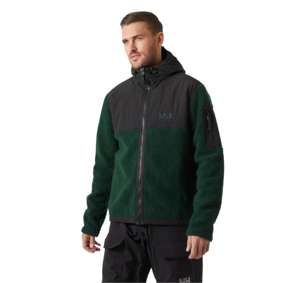 Helly Hansen Patrol Pile, casaco de lã, homem, verde escuro