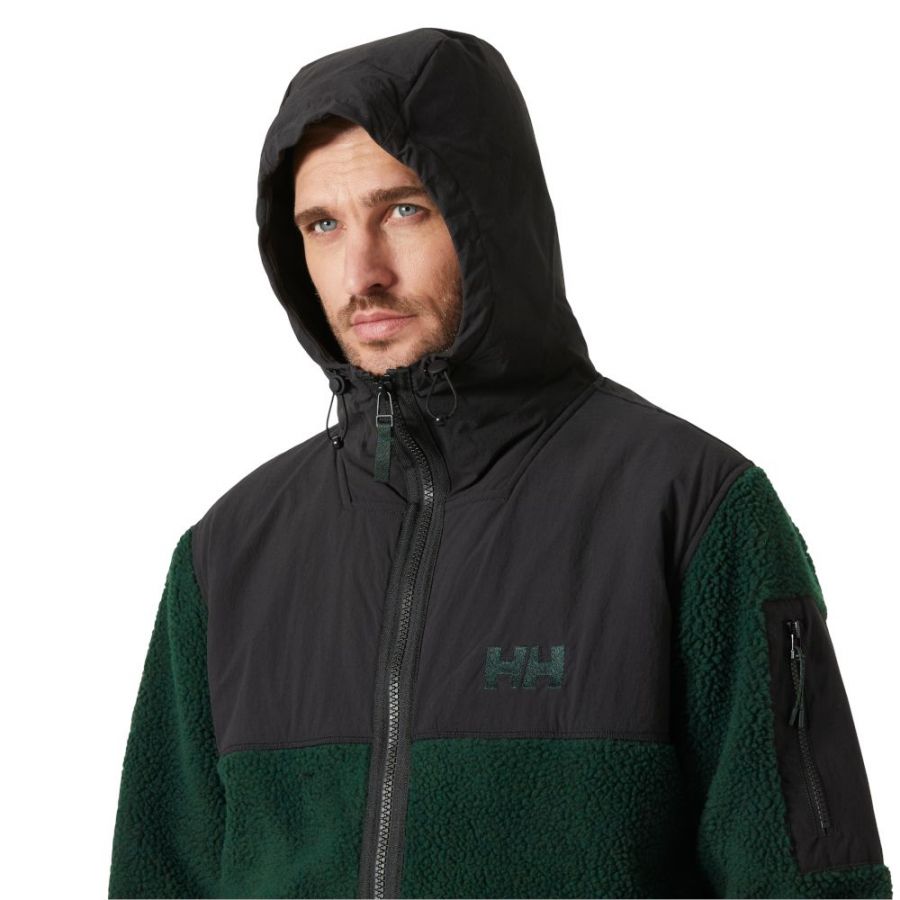 Helly Hansen Patrol Pile, casaco de lã, homem, verde escuro