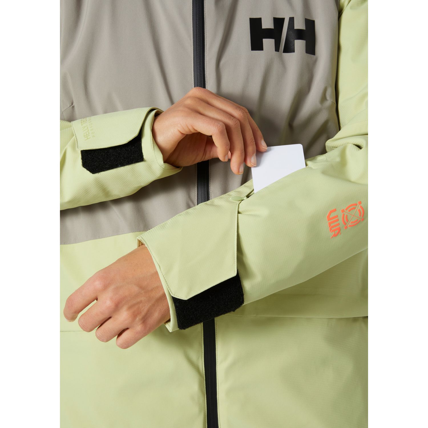 Helly Hansen Powchaser 2.0, casaco de esqui, senhora, matcha gelado