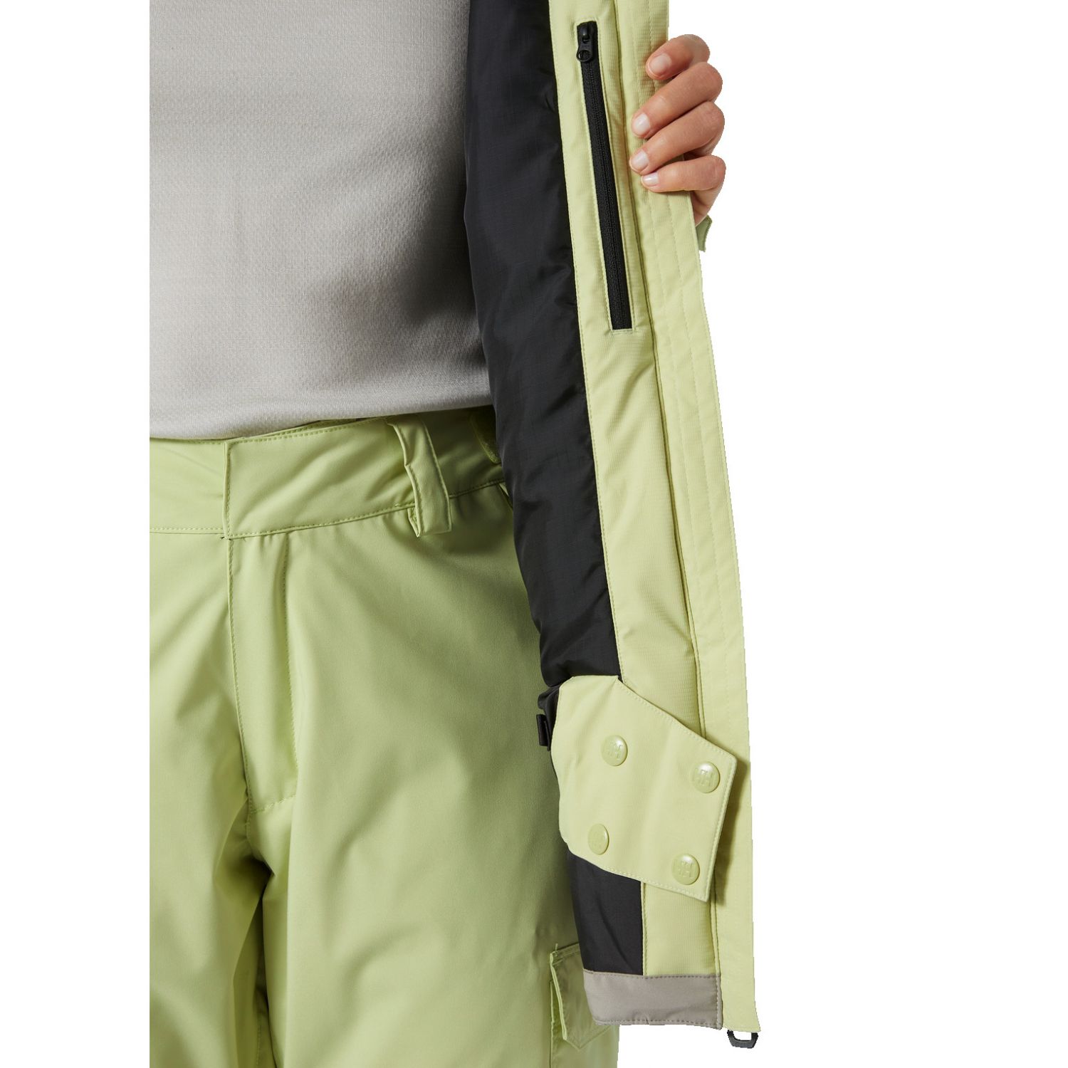 Helly Hansen Powchaser 2.0, casaco de esqui, senhora, matcha gelado