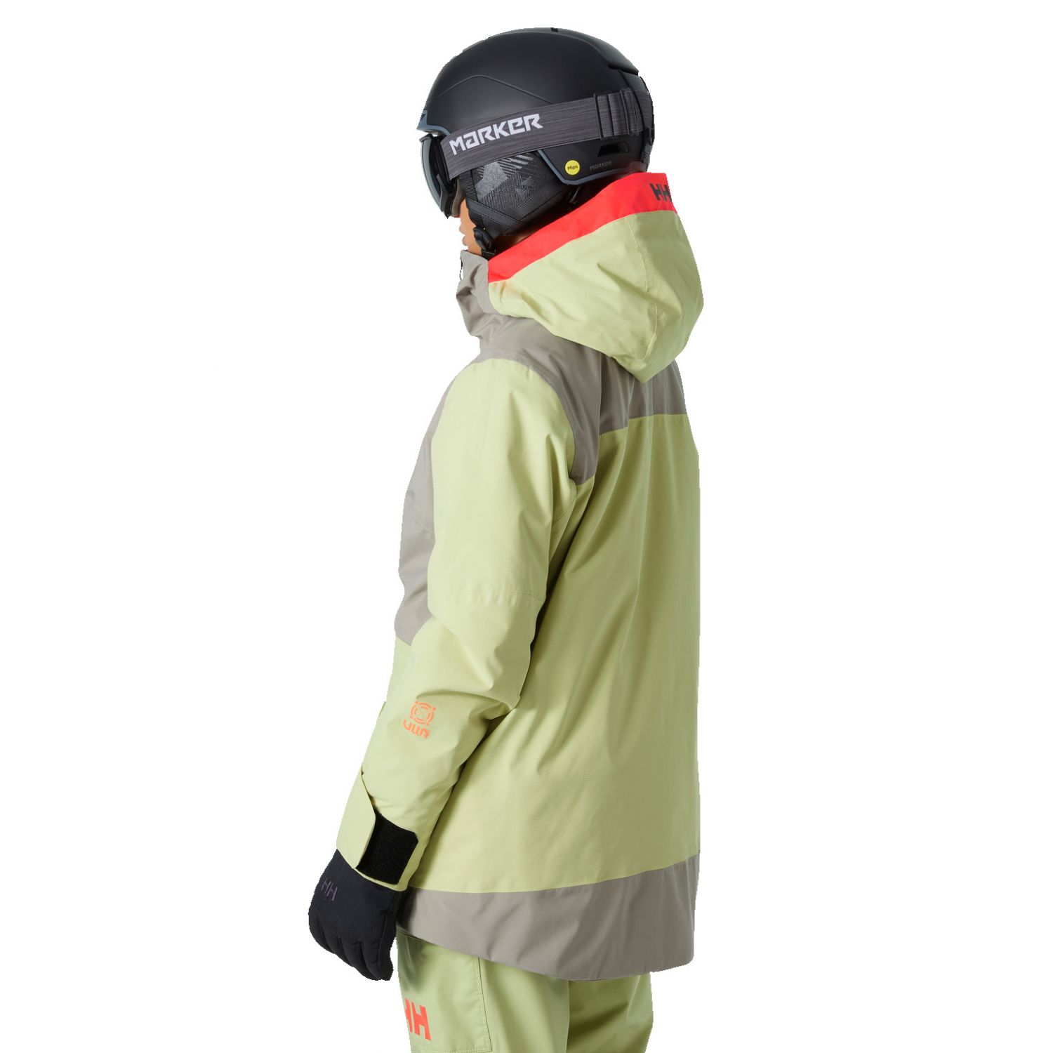 Helly Hansen Powchaser 2.0, kurtka narciarska, damska, mrożona matcha