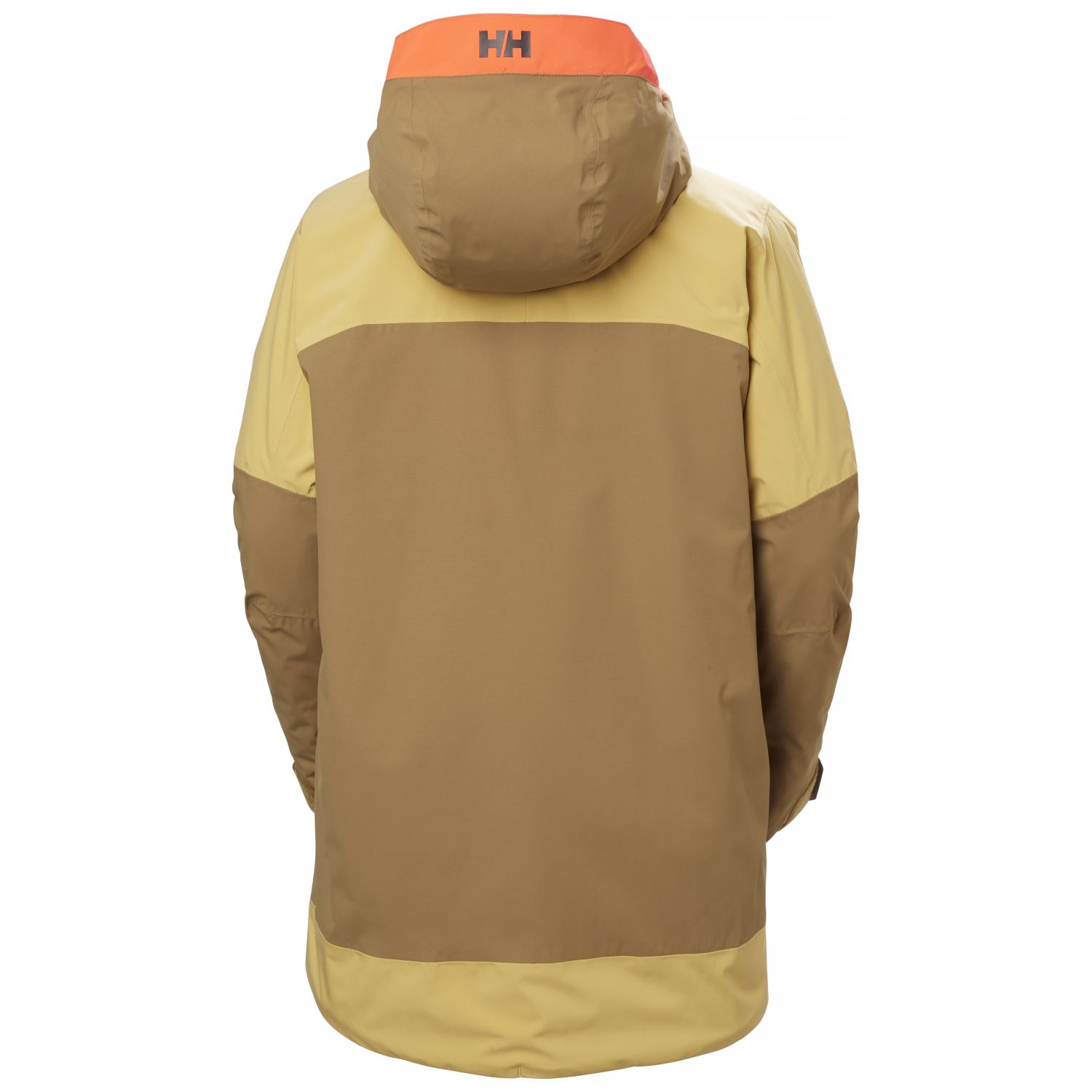 Helly Hansen Powchaser Asymmetric, kurtka narciarska, damska, jasnobrązowy/żółty