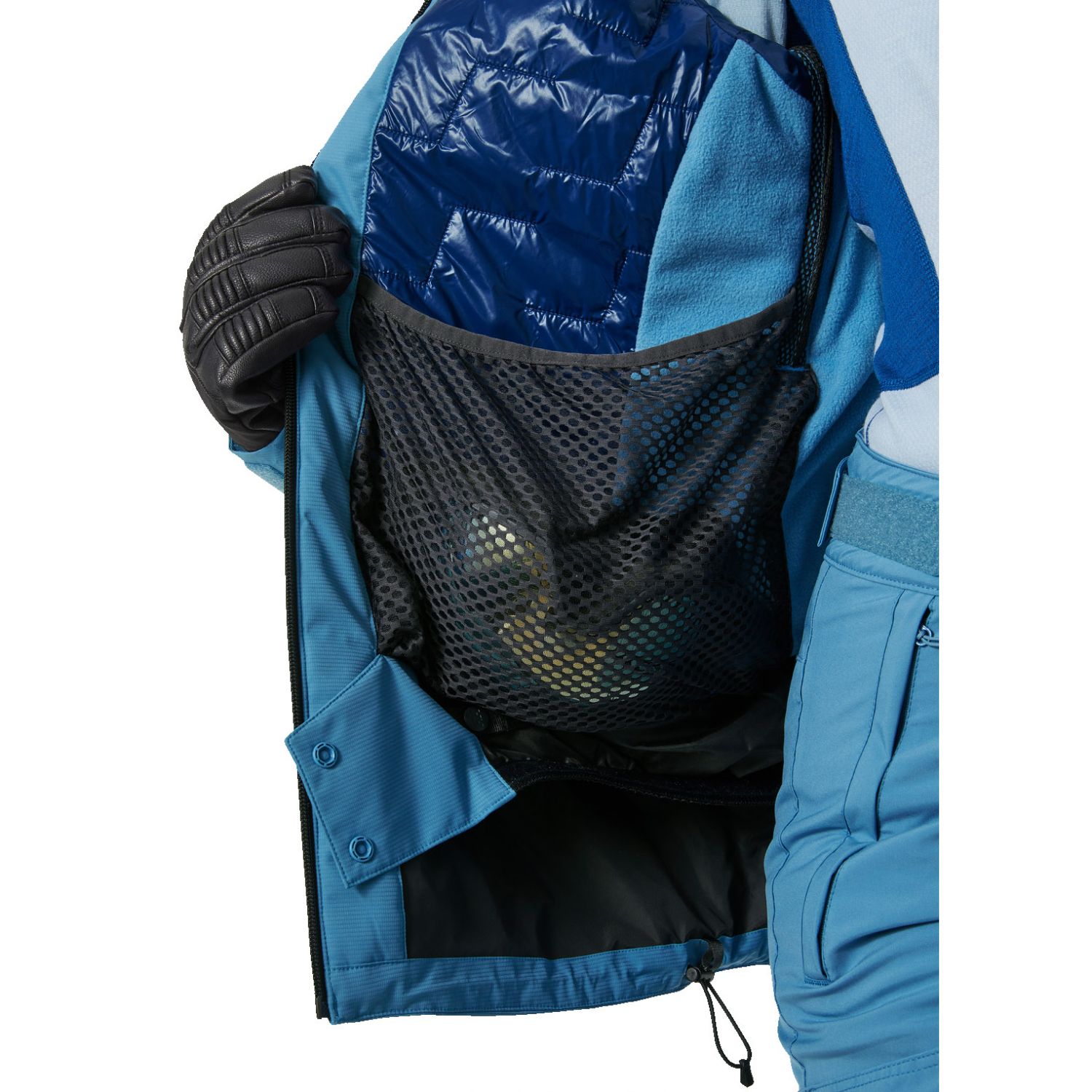 Helly Hansen Powchaser Lifaloft, manteau de ski, femmes, bleu clair