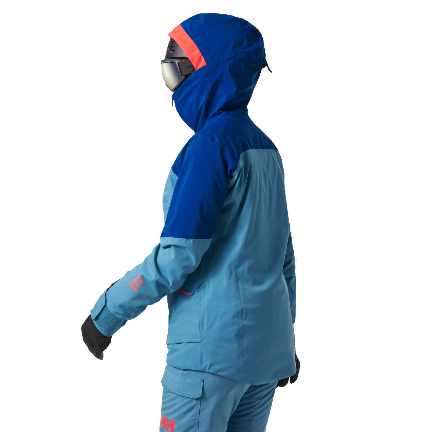 Helly Hansen Powchaser Lifaloft, ski jas, dames, lichtblauw