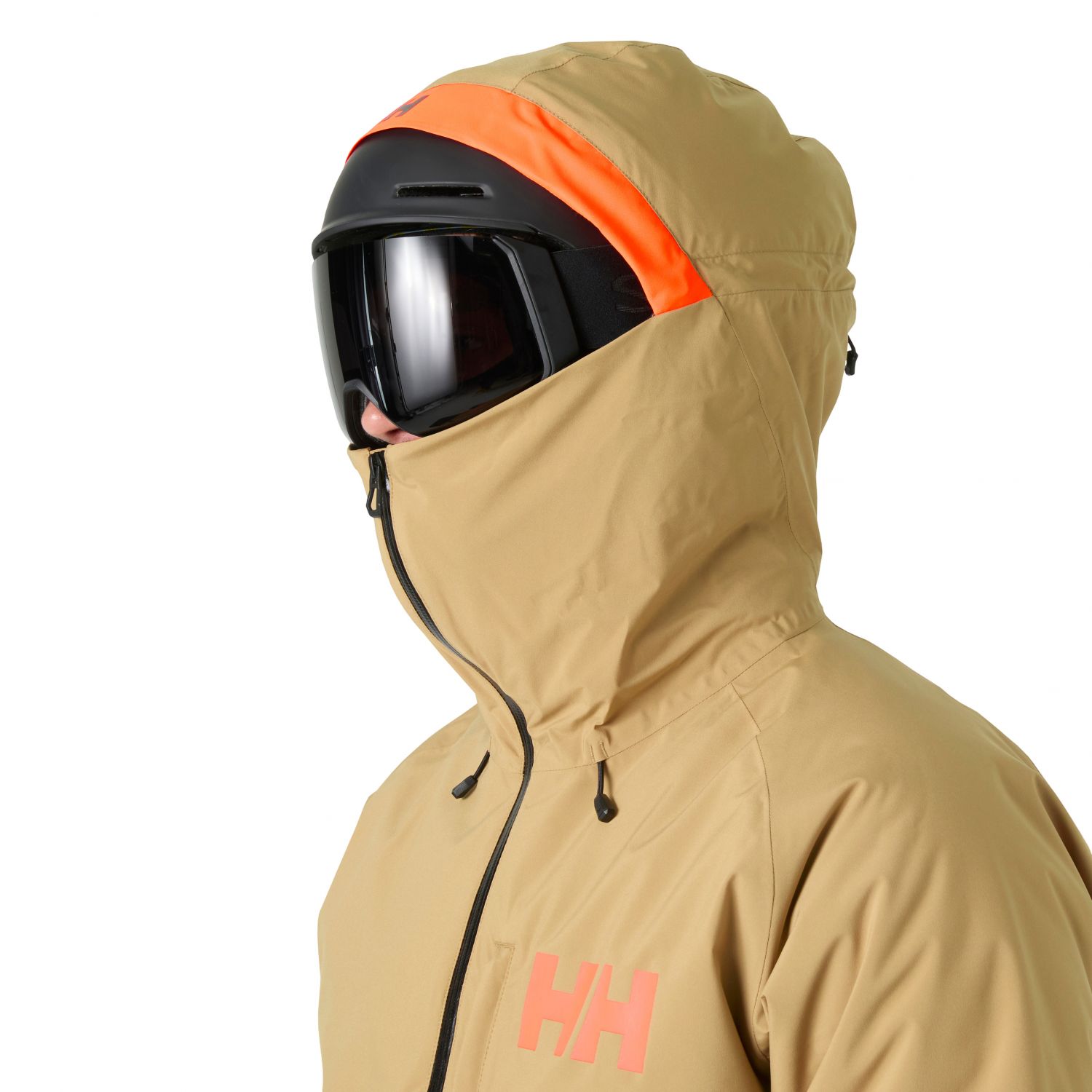 Helly Hansen Powderface, giacca da sci, uomo, beige