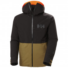 Helly Hansen, Powderface, kurtka narciarska, męska, czarno-złota