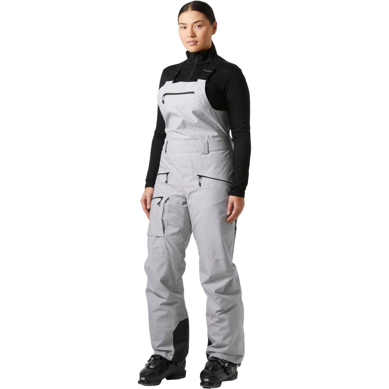 Helly Hansen Powderqueen 2.0 Latzhose, Skihose, Damen, Grau