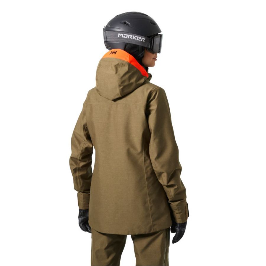 Helly Hansen Powderqueen 3.0 jachetă de schi, femei, maro