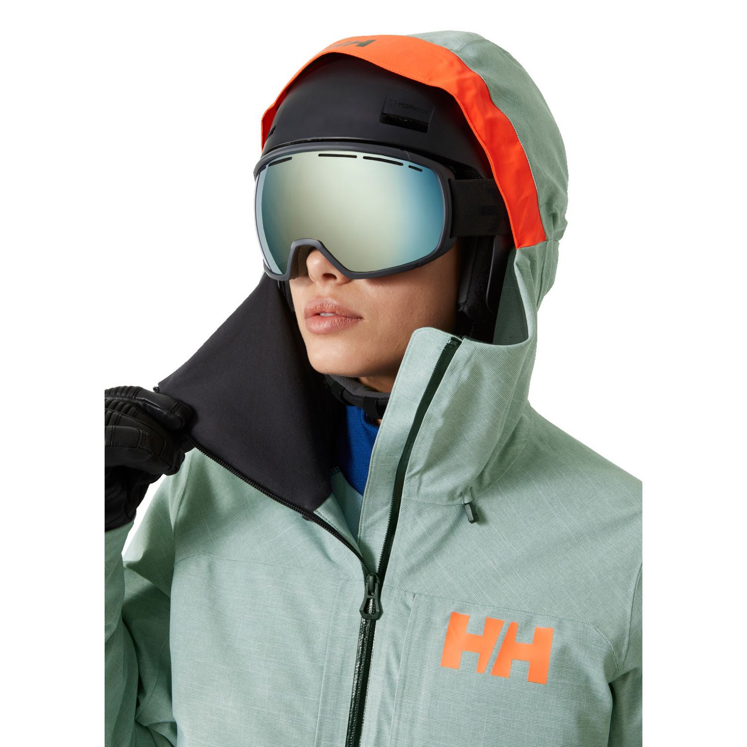 Helly Hansen Powderqueen 3.0, kurtka narciarska, damska, jasnozielony