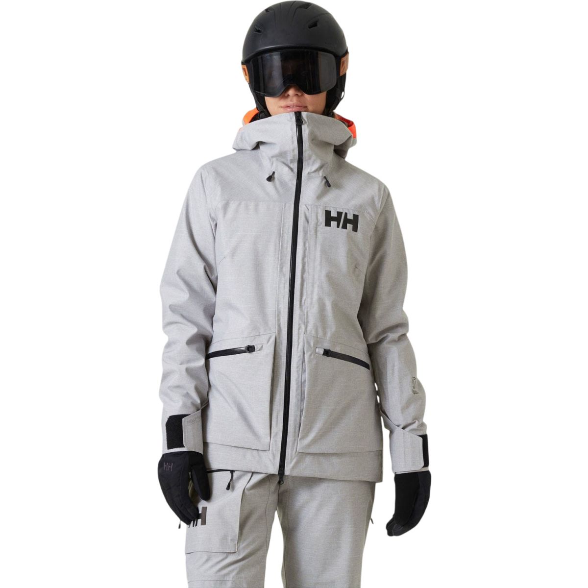 Helly Hansen Powderqueen 3.0, lyžařská bunda, dámská, světle šedá