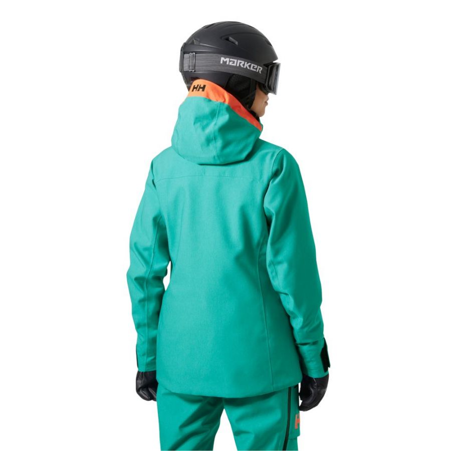 Helly Hansen Powderqueen 3.0 lyžiarska bunda, dámska, zelená