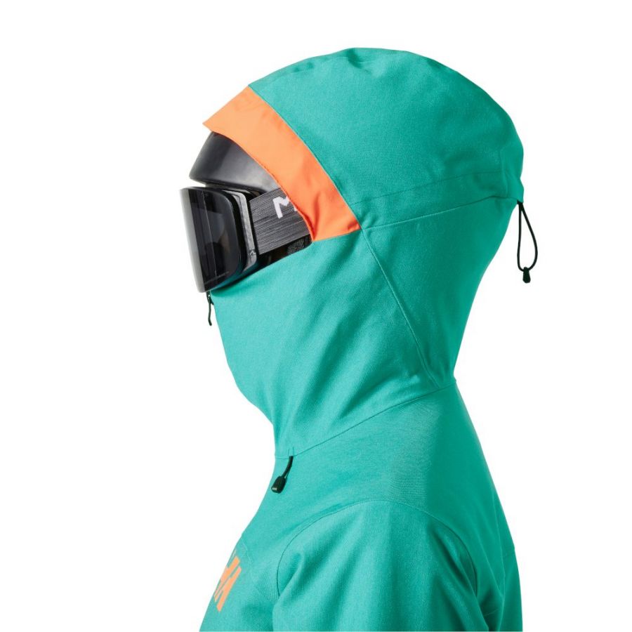 Helly Hansen Powderqueen 3.0 lyžiarska bunda, dámska, zelená