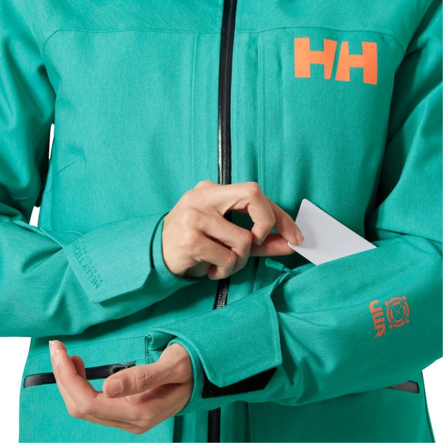 Helly Hansen Powderqueen 3.0 lyžiarska bunda, dámska, zelená