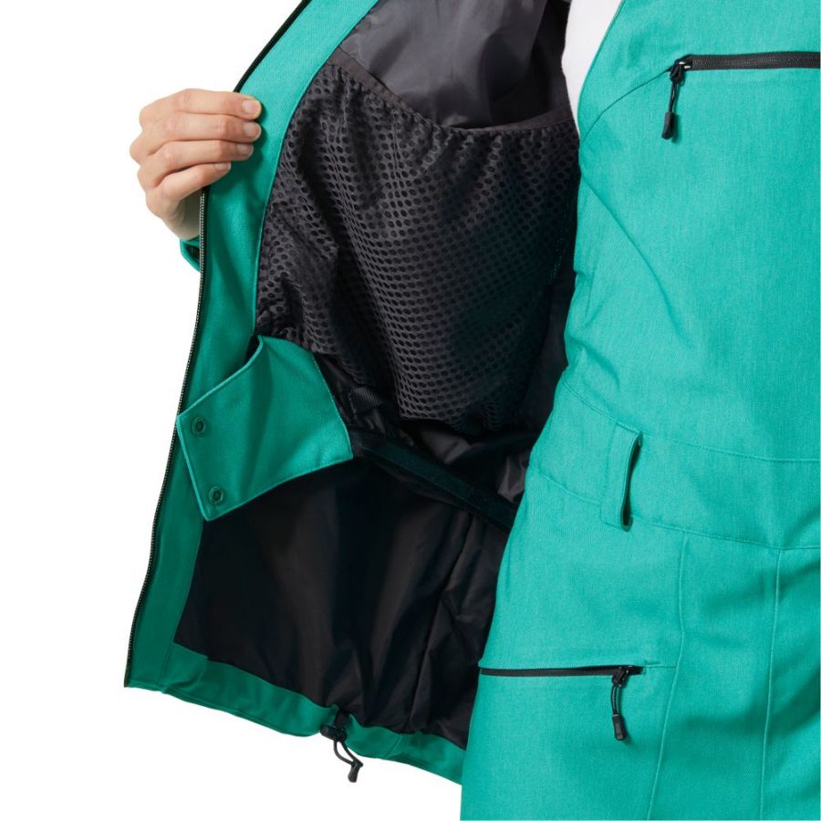 Helly Hansen Powderqueen 3.0 lyžiarska bunda, dámska, zelená