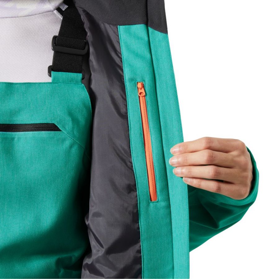 Helly Hansen Powderqueen 3.0 lyžiarska bunda, dámska, zelená