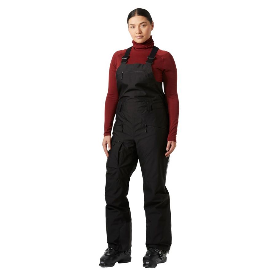 Helly Hansen Powderqueen Bib 2.0, ly?a?ské kalhoty, dámské, ?erná