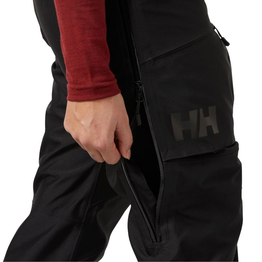 Helly Hansen Powderqueen Bib 2.0, ly?a?ské kalhoty, dámské, ?erná