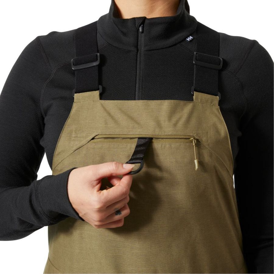 Helly Hansen Powderqueen Bib 2.0, ly?a?ské kalhoty, dámské, hn?dá