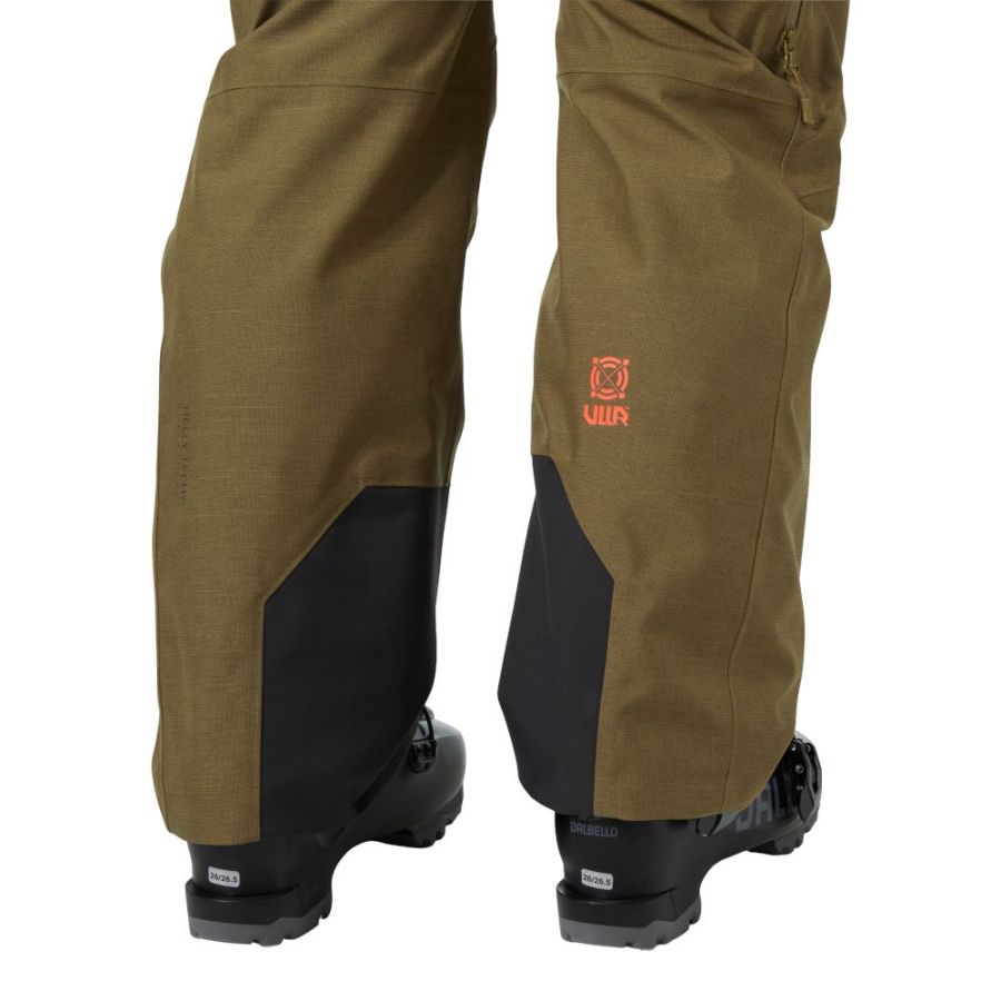 Helly Hansen Powderqueen Bib 2.0, lyžiarske nohavice, dámske, hnedá