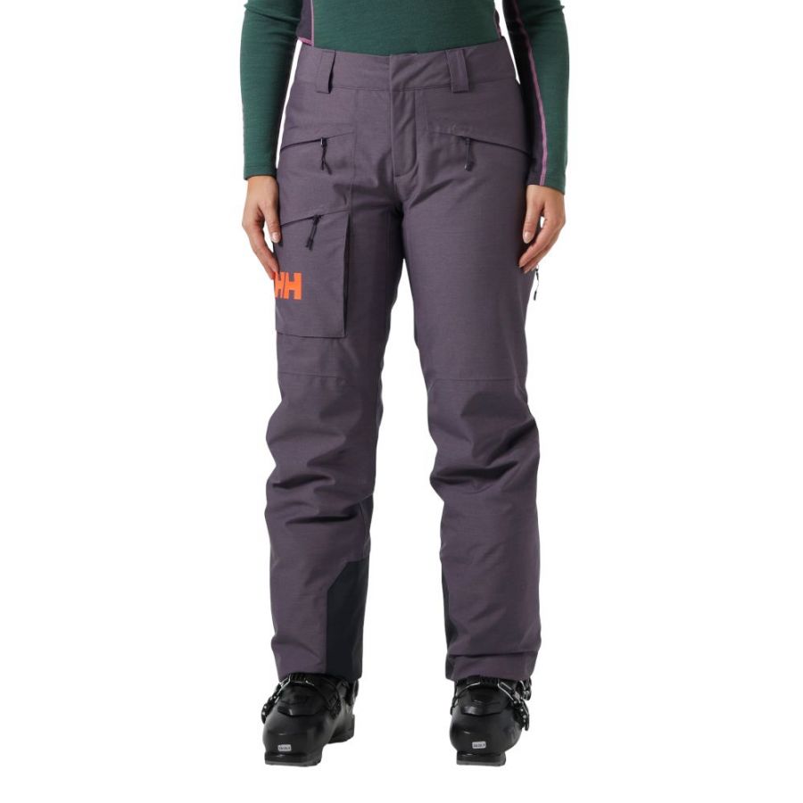 Helly Hansen Powderqueen lyžiarske nohavice, dámske, fialové