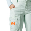 Helly Hansen Powderqueen lyžiarske nohavice, dámske, svetlozelené