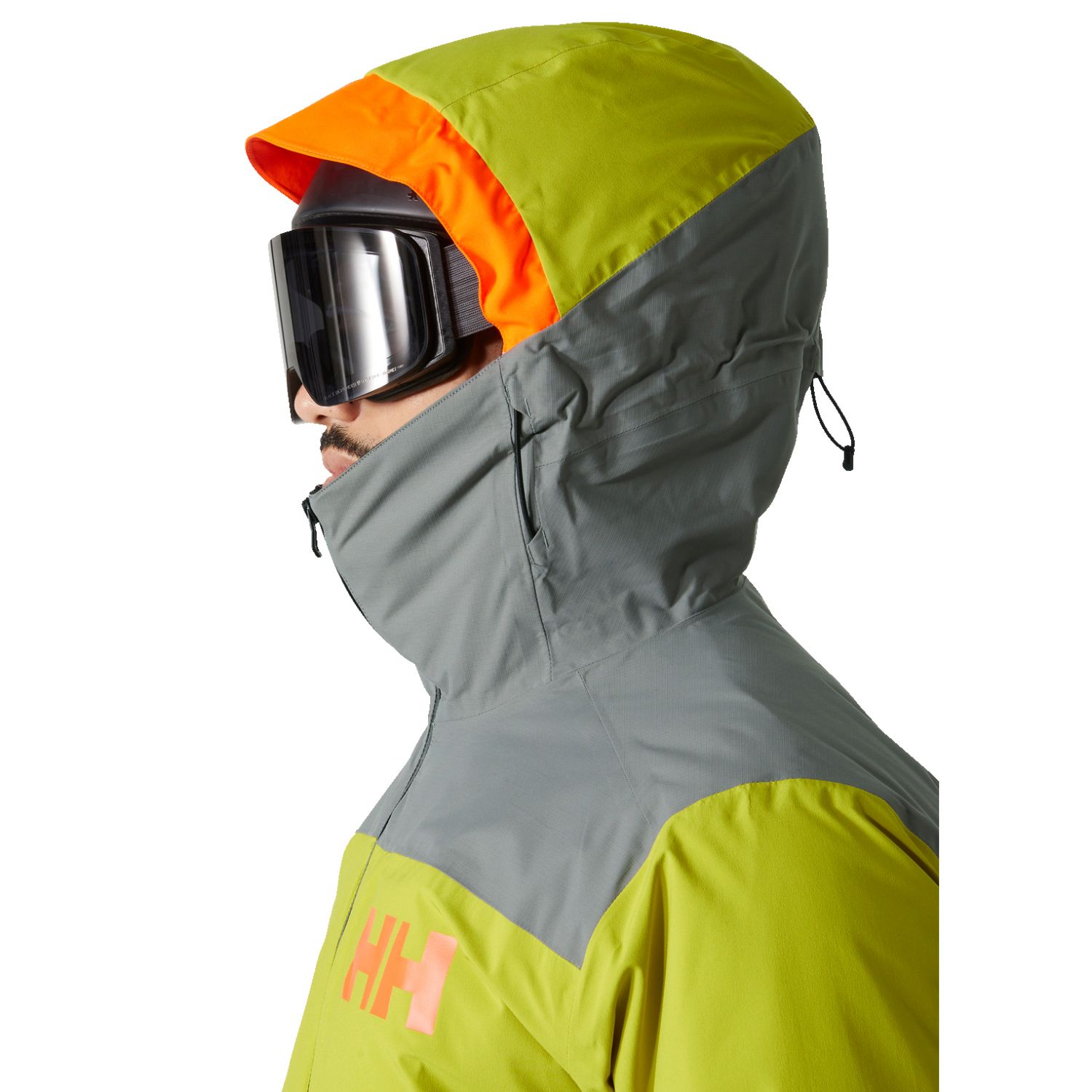 Helly Hansen Powdreamer 2.0, kurtka narciarska, męska, żółto-zielona