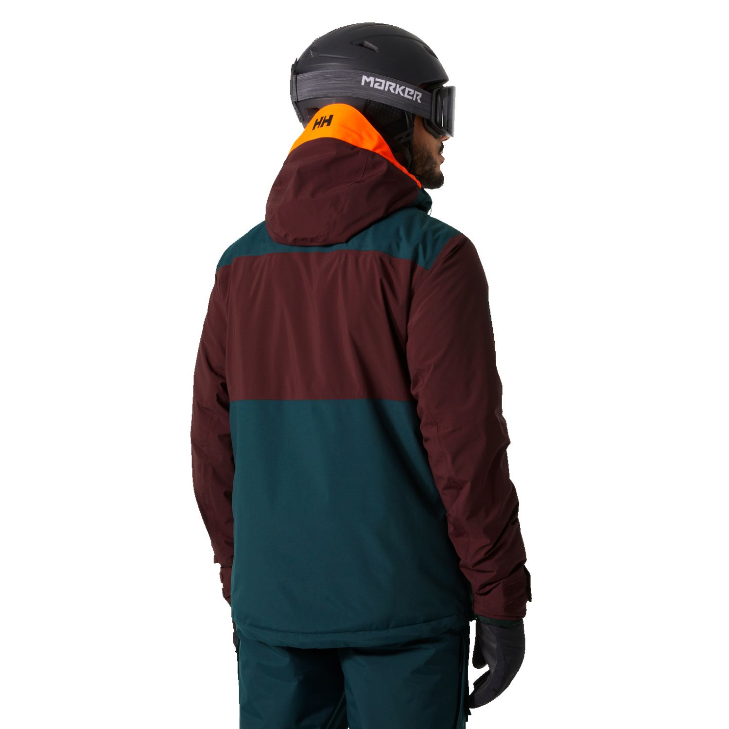 Helly Hansen Powdreamer 2.0, manteau de ski, hommes, rouge foncé