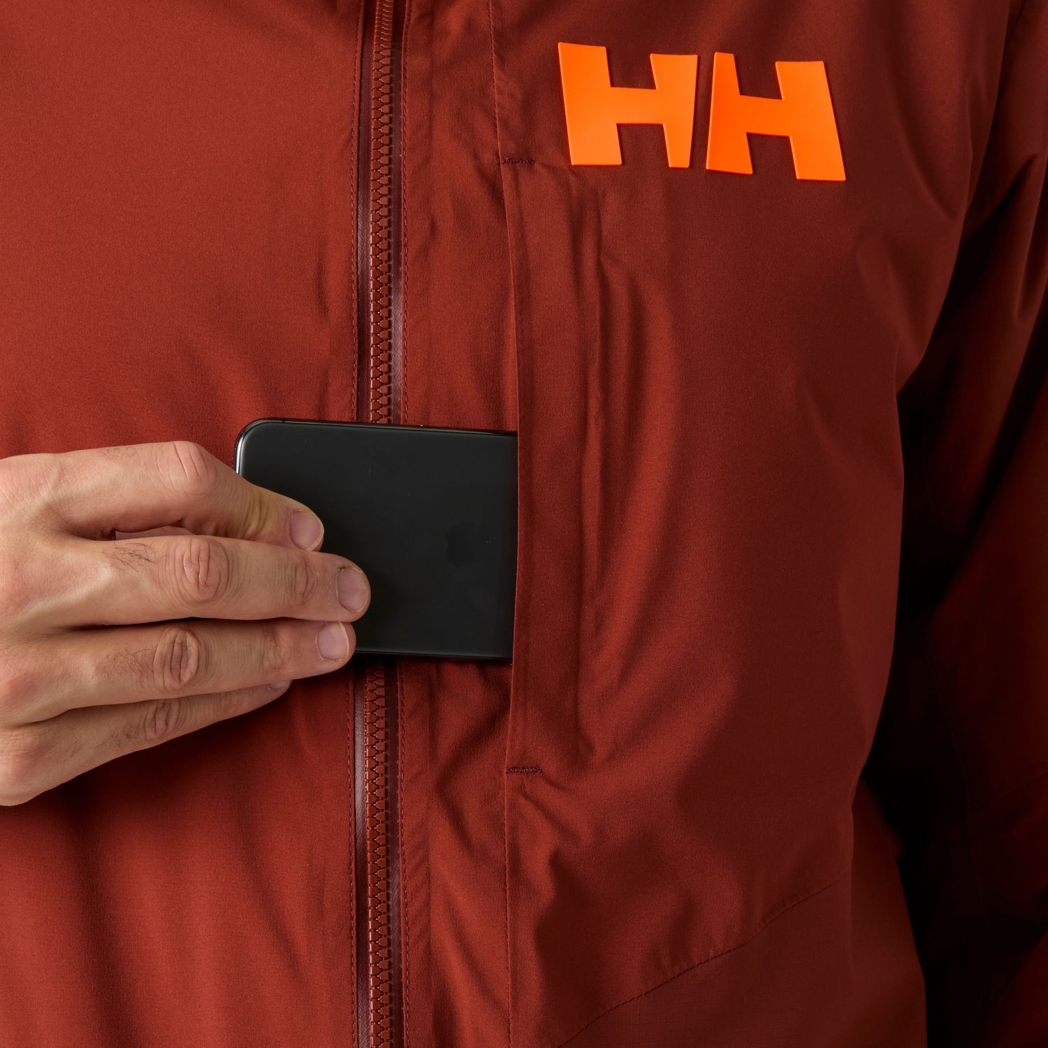 Helly Hansen Powerdreamer 3.0, giacca da sci, uomo, marrone