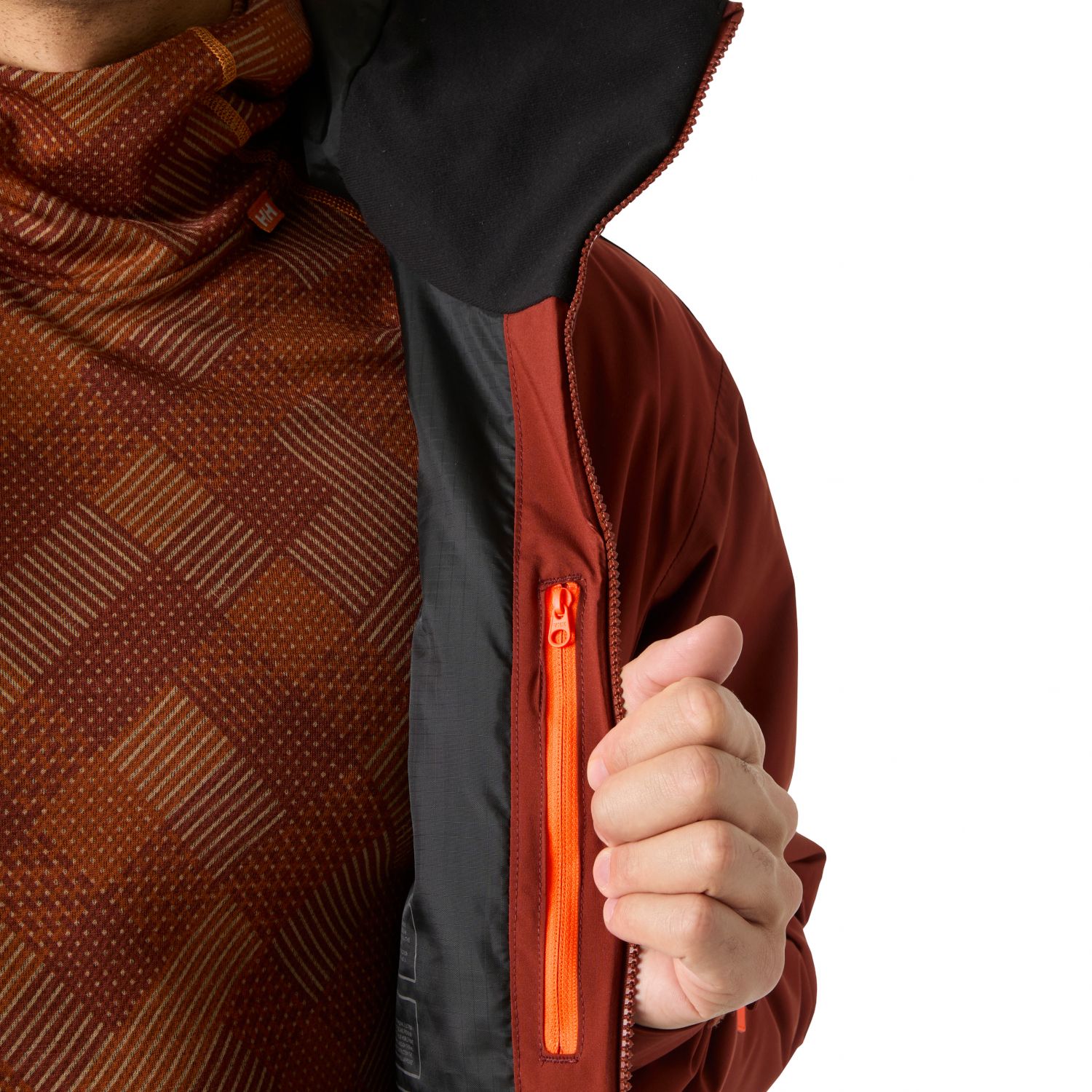 Helly Hansen Powerdreamer 3.0, giacca da sci, uomo, marrone