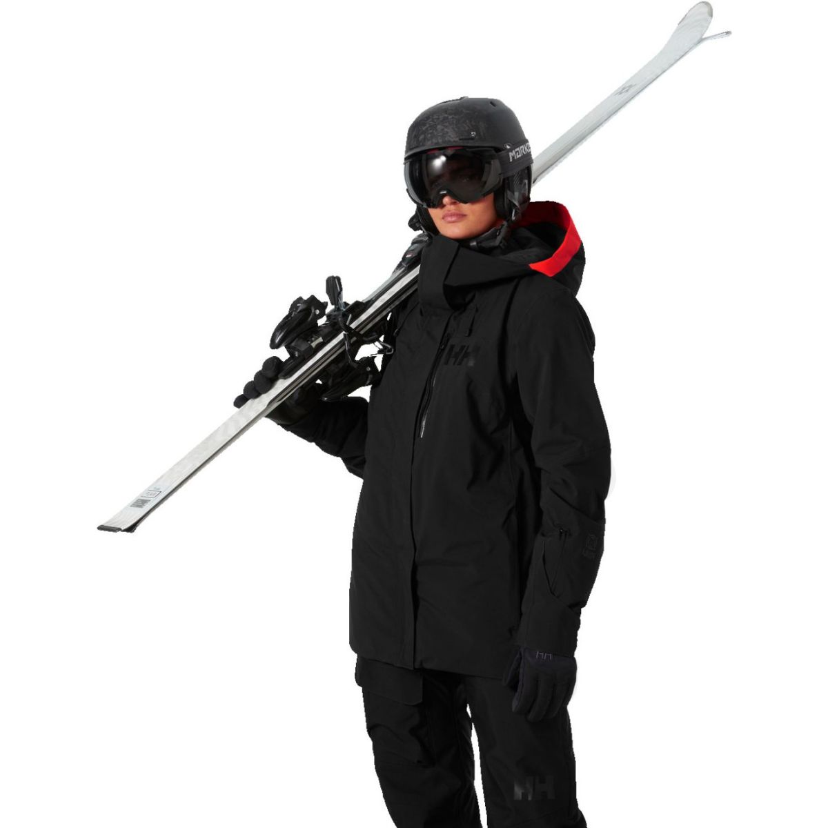 Helly Hansen Powshot, chaqueta de esquí, mujer, negro