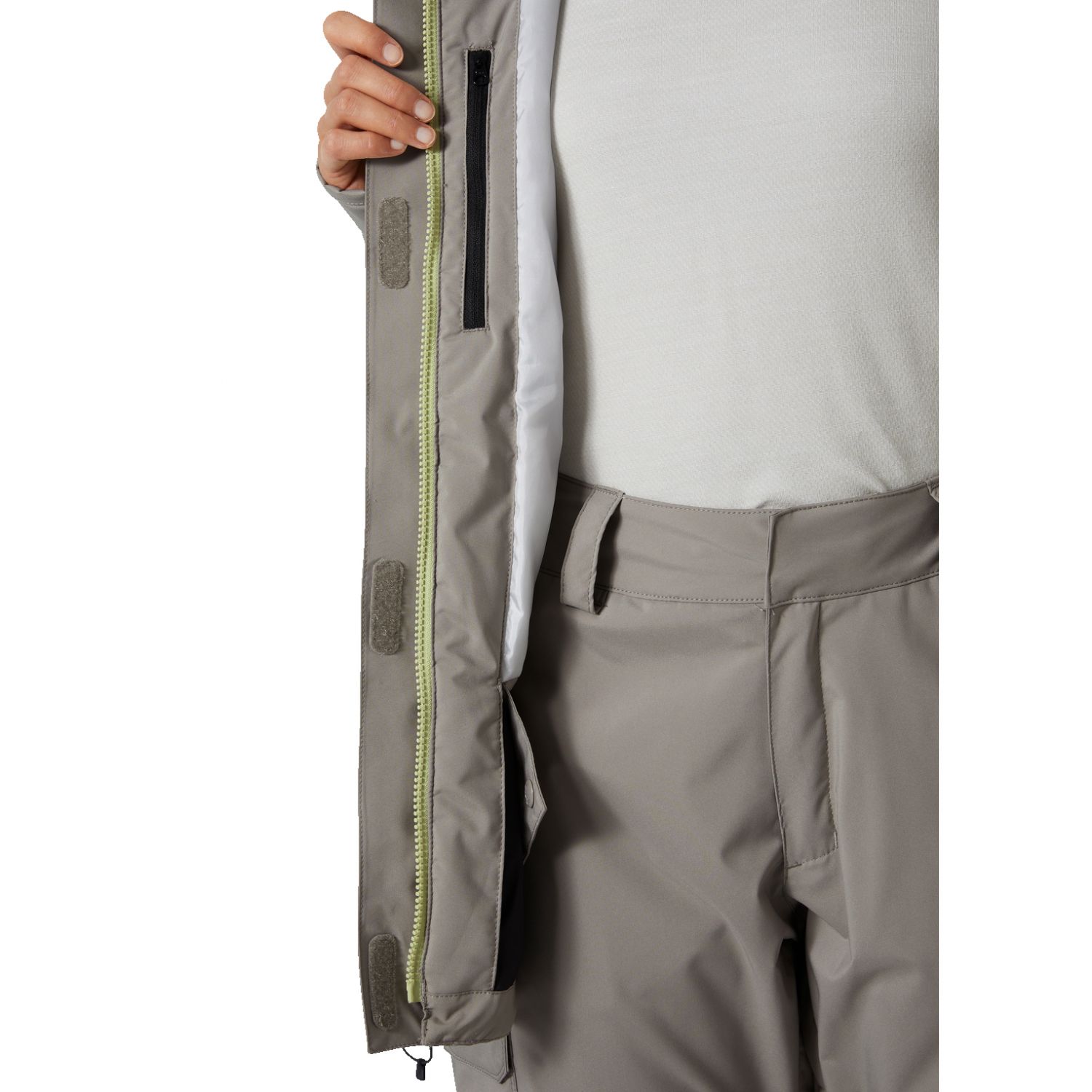 Helly Hansen Powshot, giacca da sci, donna, matcha ghiacciato