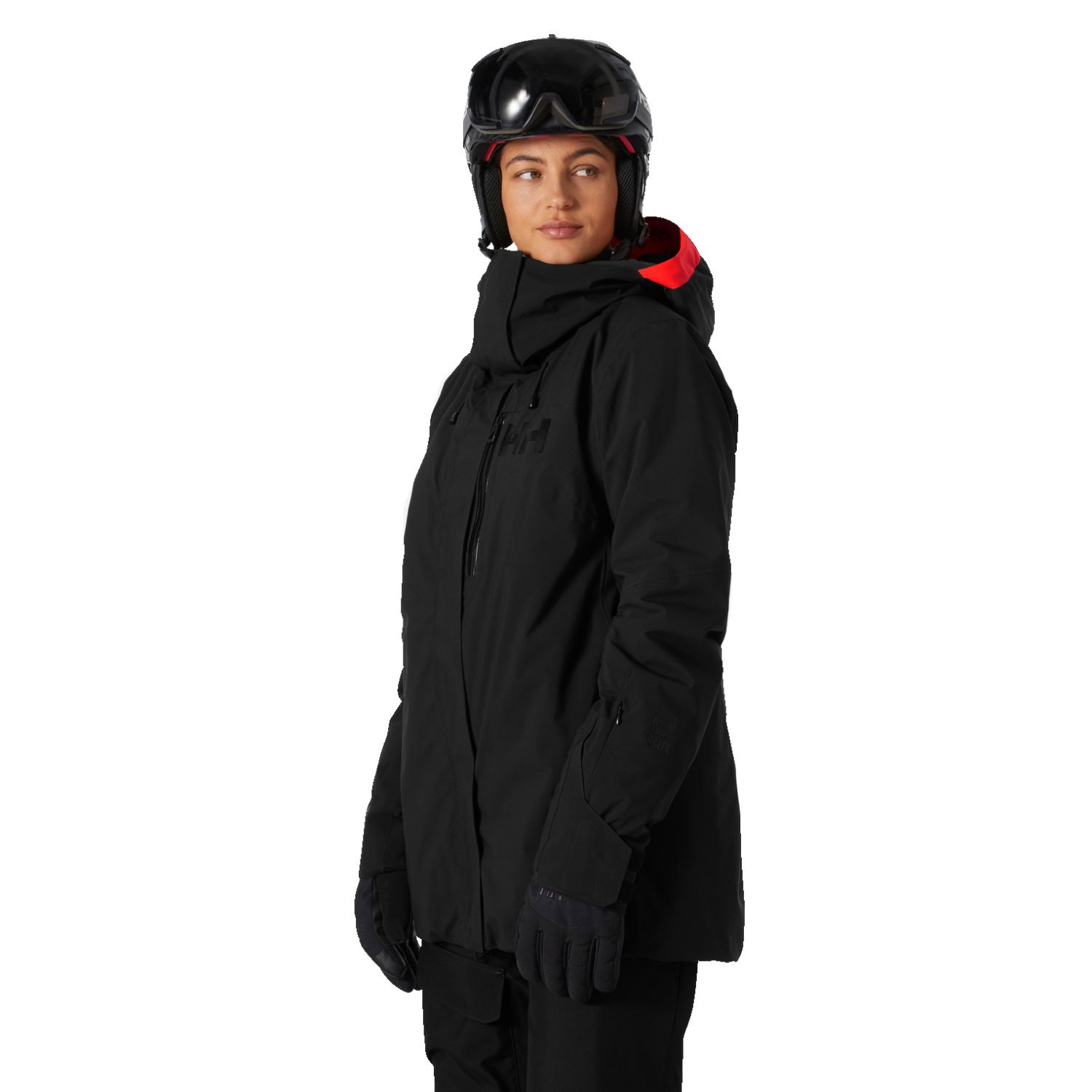 Helly Hansen Powshot, jaqueta de esqui, feminina, preto