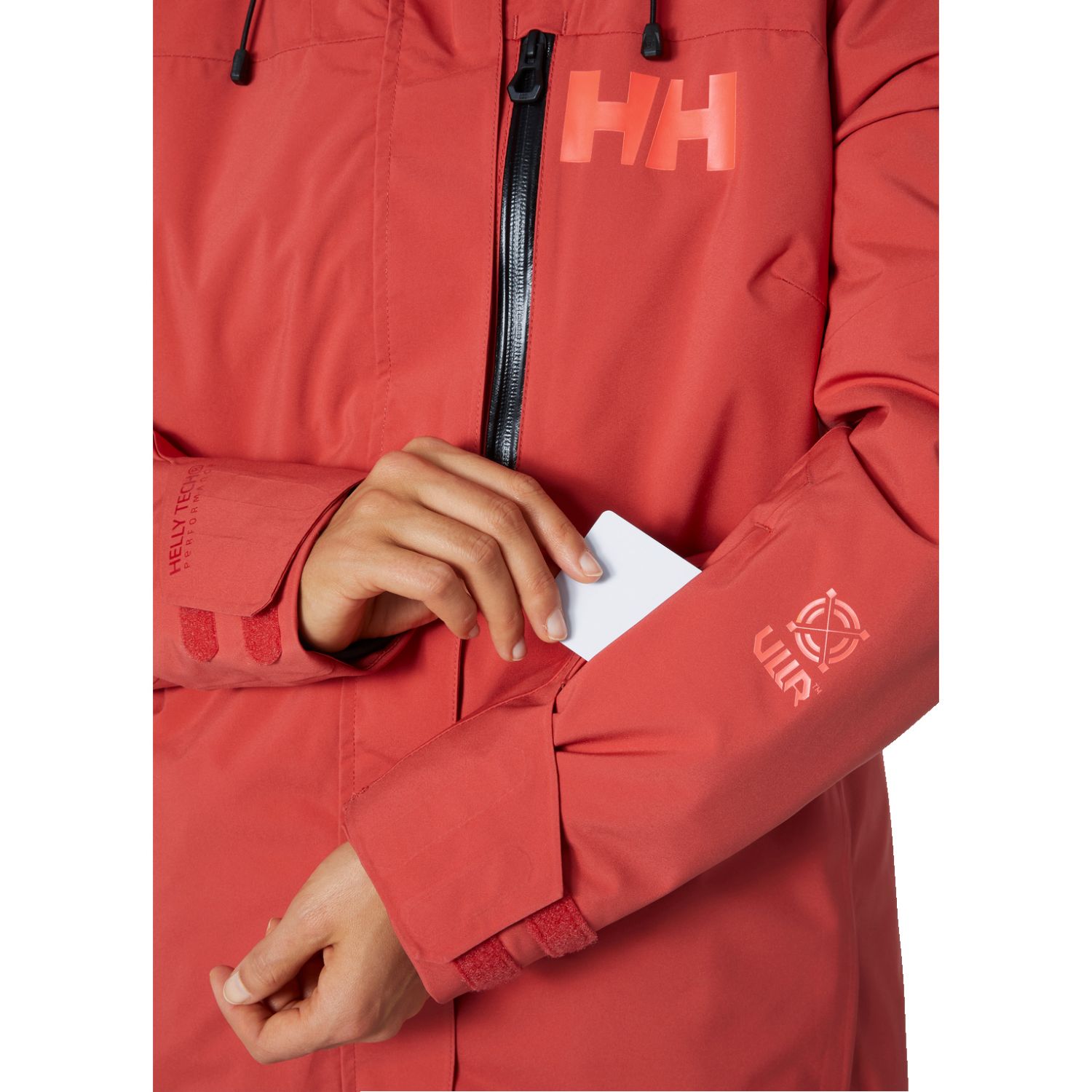 Helly Hansen Powshot, kurtka narciarska, damska, czerwona