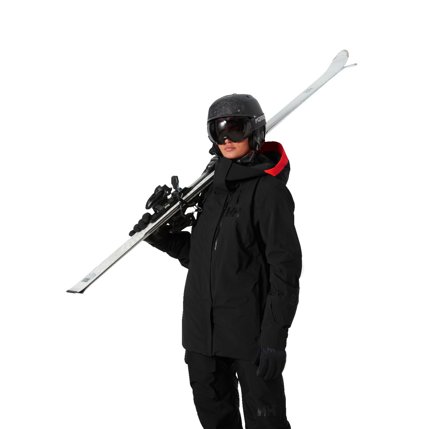 Helly Hansen Powshot, manteau de ski, femmes, noir