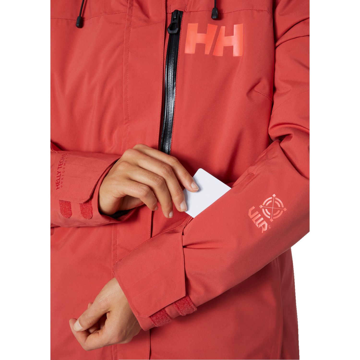 Helly Hansen Powshot, ski jacket, women, poppy red