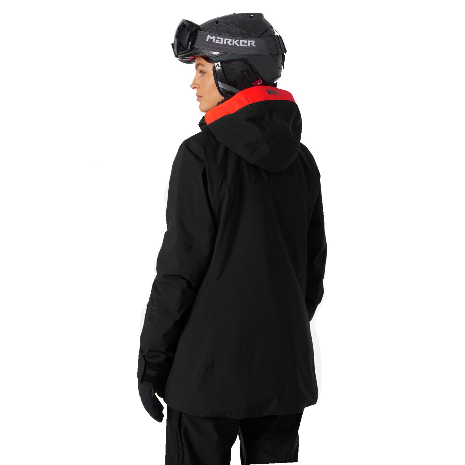 Helly Hansen Powshot, ski jas, dame, zwart