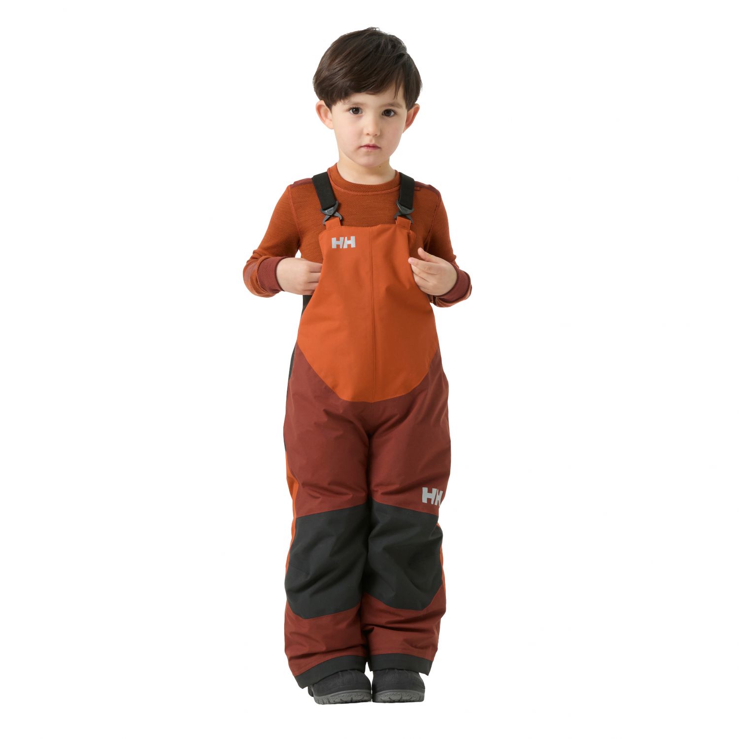 Helly Hansen Rider 2 Ins Bib, calças de esqui, júnior, marrom