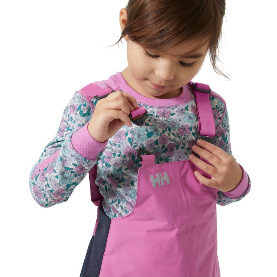 Helly Hansen Rider 2 Ins Bib, skibukser, junior, pink