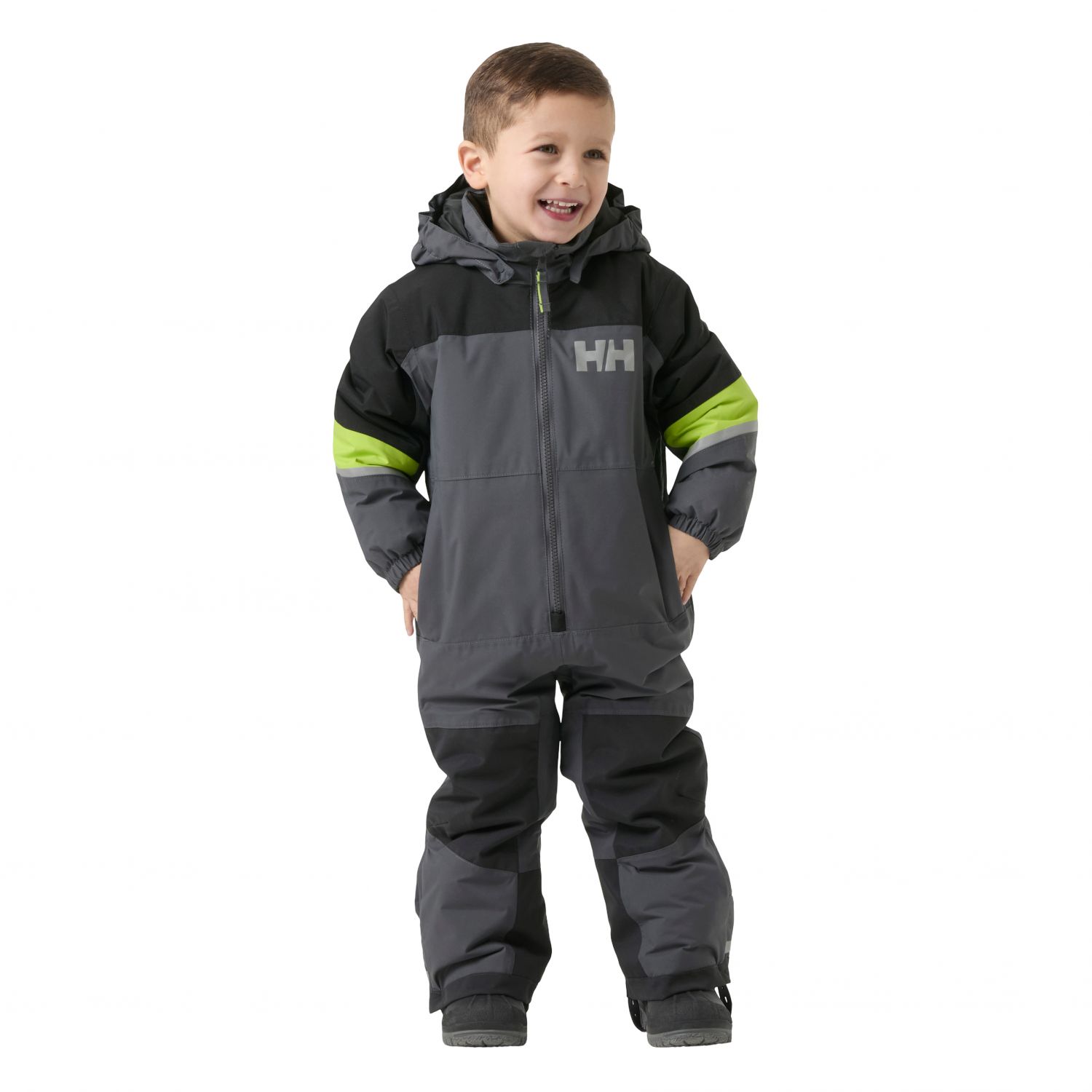 Helly Hansen Rider 3.0 Ins, macacão de esqui, júnior, cinza