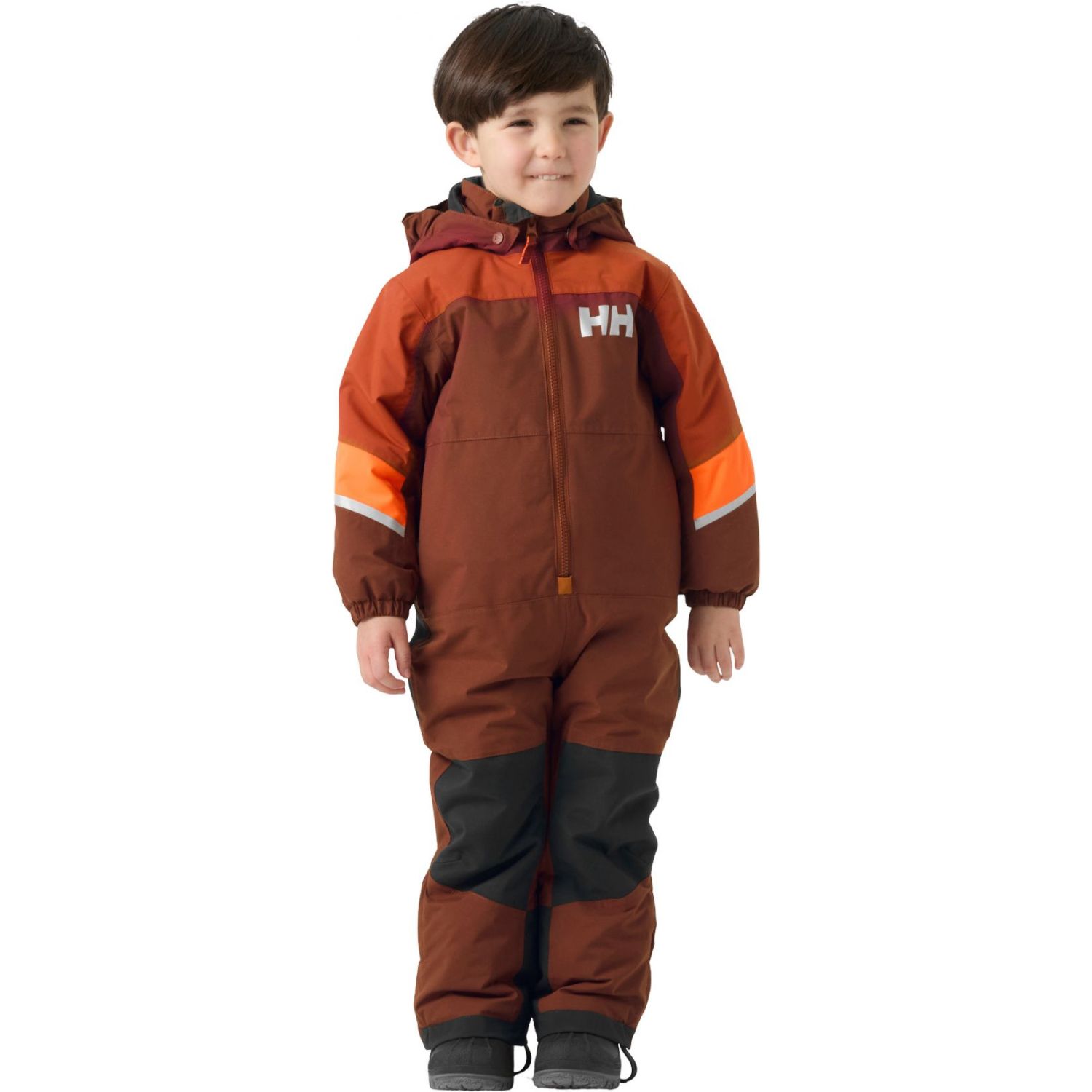 Helly Hansen Rider 3.0 Ins, salopetă de schi pentru copii, maro