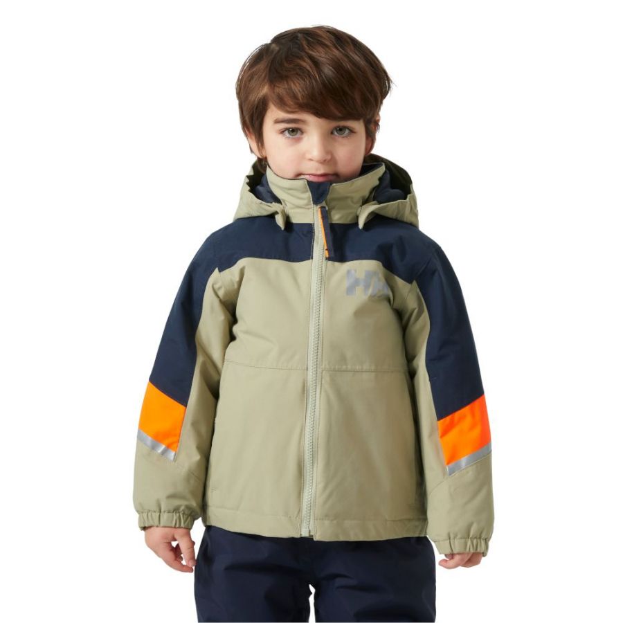 Helly Hansen Rider, Skijacke, Junior, beige/dunkelblau