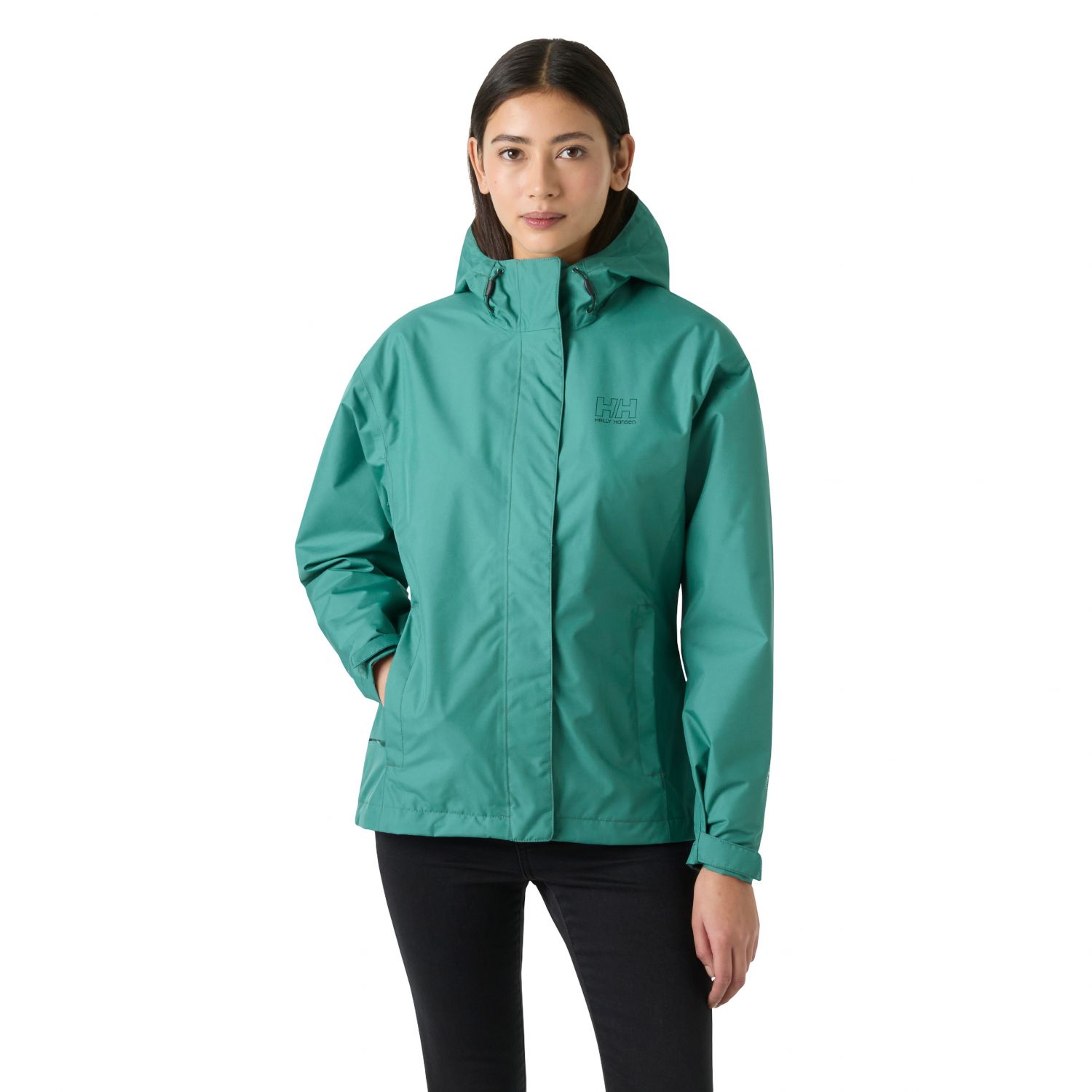 Helly Hansen Seven J, nepromokavá dámska bunda, zelená